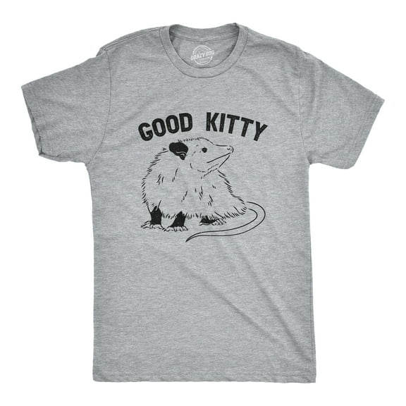 Mens Good Kitty T Shirt Funny Cute Opossum Kitten Joke Tee for Guys Graphic Tees