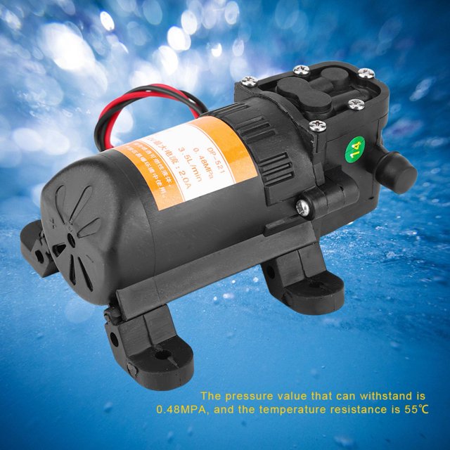 12V 0.48MPA 3.5L/Min Plastic Mini Diaphragm Water Pump For Pond, Aquarium, Fish Fountain
