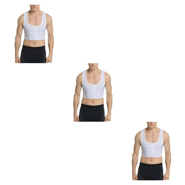 Sonducket Chaleco adelgazante para hombre, soporte de espalda transpirable portátil, moldeadores de pecho sin mangas, ropa moldeadora para Type1 NO1