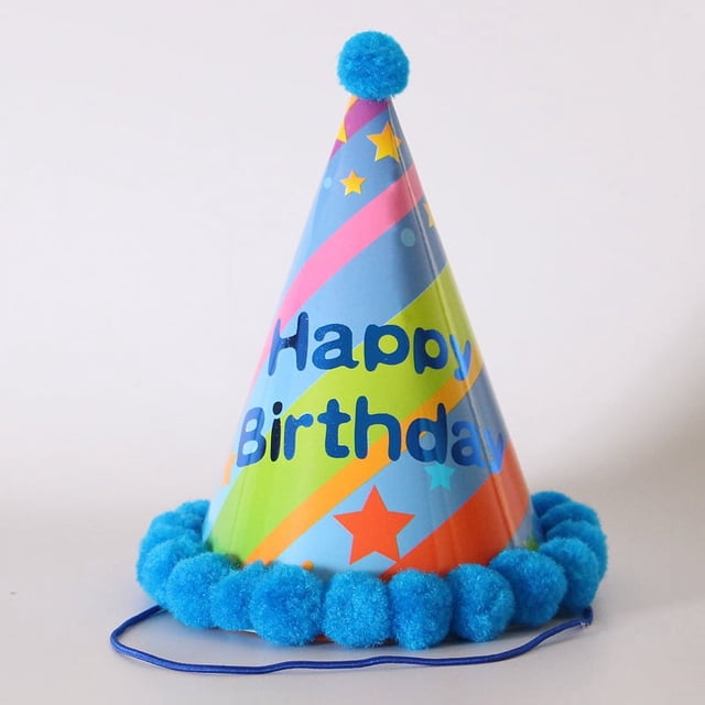 30 artículos de cumpleaños Gorros de cumpleaños Decoraciones para fiestas Gorros de cumpleaños Gorros de cartón blanco Decoraciones de cumpleaños 19*12,5 cm
