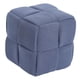 thumbnail image 4 of Reposapiés pequeño otomano, taburete, mueble, asiento antideslizante, base de silla, reposapiés para azul claro, 4 of 9