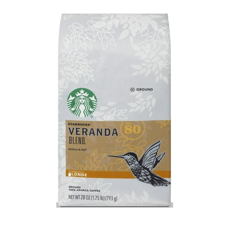 Starbucks Veranda Blend Light Blonde Roast Ground Coffee, 28-ounce bag ...