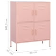 thumbnail image 4 of vidaXL Storage Cabinet Pink 80x35x101.5 cm Steel, 4 of 5
