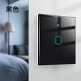 thumbnail image 4 of Tuya Bluetooth-compatible Smart Light Switches App Remote Control Panel Voice Timing Module Household Office Living Room Black, 4 of 8