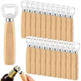 thumbnail image 1 of 20 Pcs Stainless Steel Bottle Opener Set with Wooden Handle for Beer Wine Cider Bartending Home Kitchen Bar Restaurant, 1 of 5