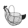 thumbnail image 4 of Fiudx Ofertas relámpago Cesta de malla de hierro para almacenamiento, contenedor de frutas y huevos, adorno para el hogar, cesta de almacenamiento de cocina hueca, 4 of 6
