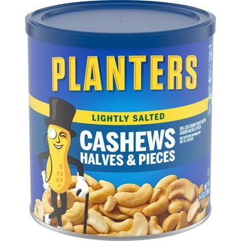 ers Lightly Salted Cashew Halves & Pieces, 14 oz Canister