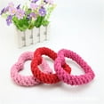 thumbnail image 4 of Juguete de cuerda para la dentición de perros, juguete de cuerda para perros, juguete de cuerda para masticar cachorros de mano, juguete de cuerda para perros con forma de corazón, máxima confiabilidad Jadeshay  A, 4 of 5