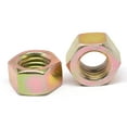 thumbnail image 1 of M24 x 3.00 Coarse Thread DIN 934 Class 10 Finished Hex Nut Medium Carbon Steel Yellow Zinc Plated Pk 50, 1 of 1