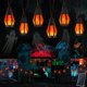 thumbnail image 1 of Guirnalda de luces solares Jnaurb Halloween, 12 m, 10 llamas parpadeantes, 1 of 7
