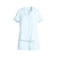 thumbnail image 7 of Joyspun Women's Dreamy Soft Collection Notch Collar Top and Shorts Pajama Set, 2-Piece, Sizes XS-3X, 7 of 7