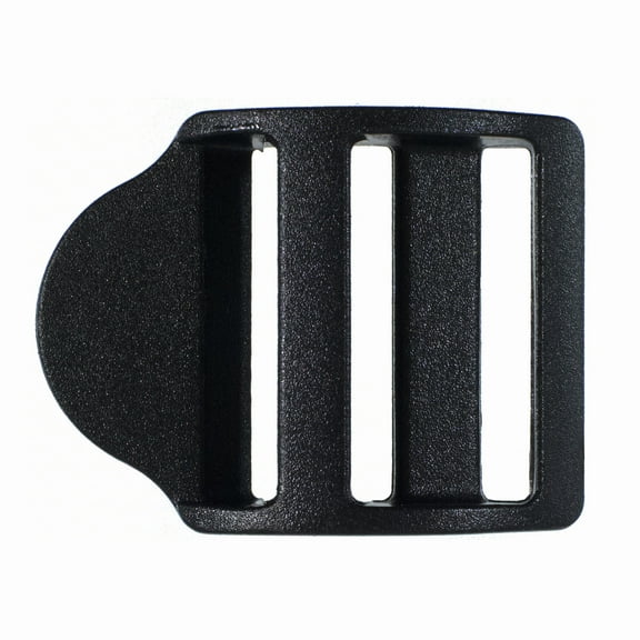 Paracord Planet Black Plastic Sliding Ladder Buckle - Pair with 1 Inch Webbing - Available in a Variety of Pack Sizes