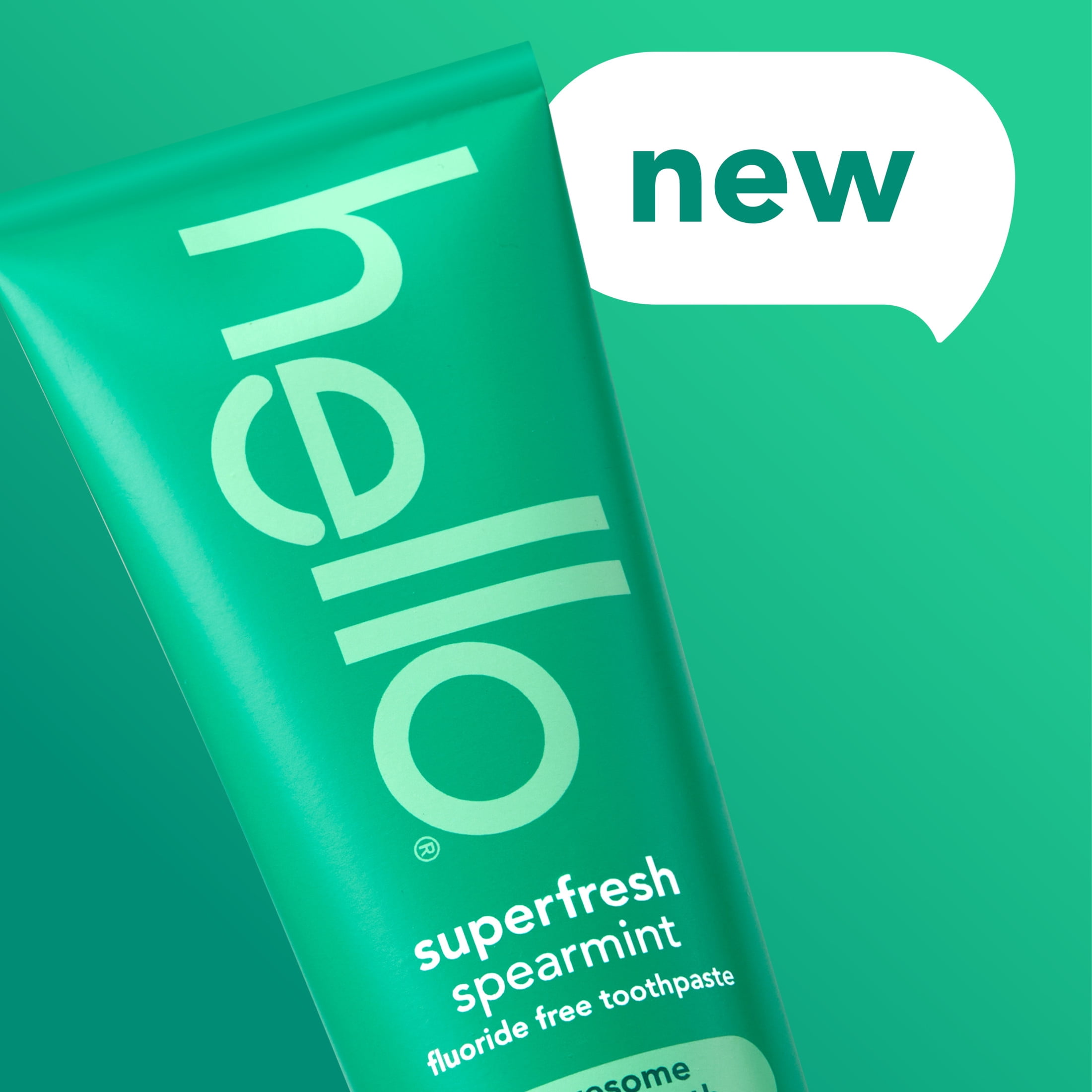 hello Superfresh Fluoride Free Toothpaste for Bad Breath, Natural Spearmint, 5 Oz