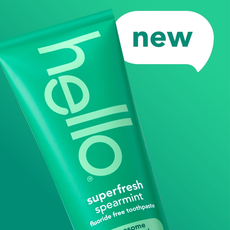 hello Superfresh Fluoride Free Toothpaste for Bad Breath, Natural