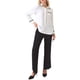 thumbnail image 2 of INSPIRAR CHIC Blusa de Oficina de Manga Larga con Cuello y Botones para Mujeres 2XL Blanca, 2 of 5