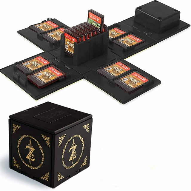 Games Storage Case for Nintendo Switch - Switch Game Card Holder Game Storage Cube Game Card Organizer for Nintendo Switch with 16 Game Card Slots