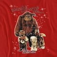 thumbnail image 2 of Labyrinth Friends Movie Hoggle Ludo Sir Didymus T Shirt & Stickers (Red) Large, 2 of 6