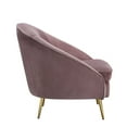 thumbnail image 3 of Benjara Chair with Curved Silhouette and Sloped Arms, Pink, 3 of 5