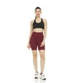 thumbnail image 3 of Women's High Waist Tummy Control Yoga Bike Shorts 92% Cotton for Fitness Running, 3 of 6