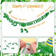 thumbnail image 4 of Banner de cumpleaños Sacguguber con diseño de dinosaurio verde para niños y niñas, 4 of 7