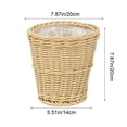 thumbnail image 3 of Cesta de maceta tejida para plantas de interior y exterior, maceta de ratán de imitación de plástico para suculentas, almacenamiento y decoración del hogar, 3 of 5