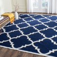 thumbnail image 3 of Safavieh Dhurries Navy Contemporary Rug - Runner 2'6" x 8', 3 of 5