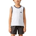 thumbnail image 4 of Cethrio Boys Cotton Pajama Sets, Soft Sleeveless Summer 2 PC Kids Clothing Sets White Size 14-15 T, 4 of 6