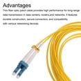thumbnail image 4 of 1Pcs 26.2Ft Single Mode Duplex Fiber Optic Patch Cable LSZH Fiber Jumper Optical LC to LC for Router Switches, 4 of 6