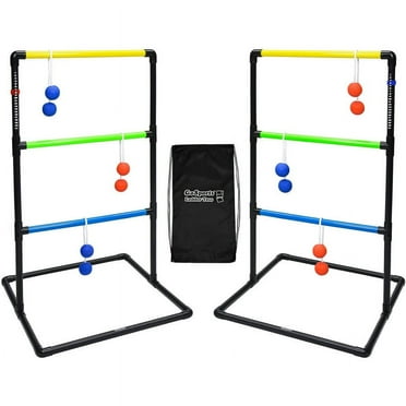 GoSports Ladder Toss Game with 6 Bolo Balls Indoor Outdoor Backyard Lawn Game