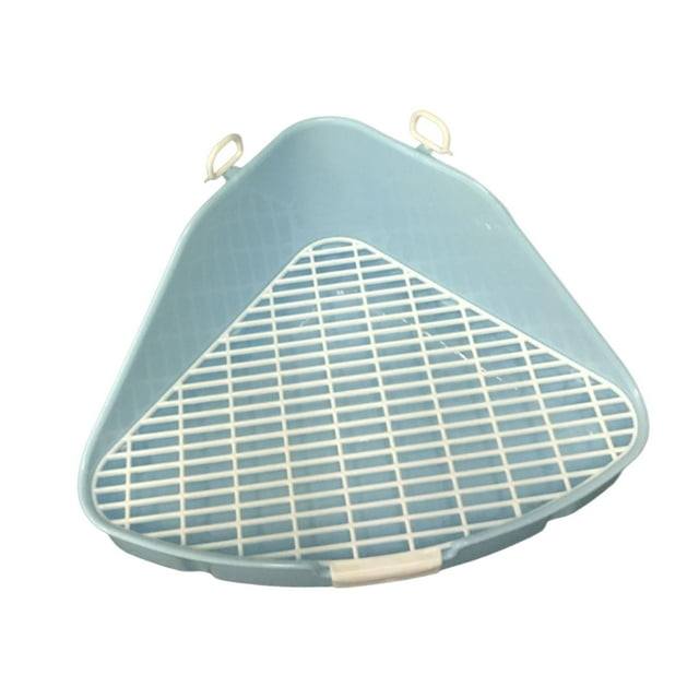 GROWTH TANK Triangular Rabbit Potty, Portable Pet Pan for Toilet, Toilet Trainer for Rabbit, Blue