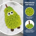 thumbnail image 3 of Unique Bargains Chenille Hanging Hand Towel with Cute Fruit Pattern Green/Purple 11" x 7", 3 of 6