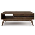thumbnail image 3 of Simpli Home Clarkson SOLID ACACIA WOOD 48 inch Wide Rectangle Mid Century Lift Top Coffee Table in Rustic Natural Aged Brown, 3 of 15