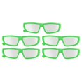 thumbnail image 1 of 5 gafas de eclipse solar profesionales seguras de plástico para visión directa del sol para adolescentes y adultos, color verde, 1 of 5