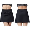 thumbnail image 2 of Falda de tenis de cintura alta para mujer, pantalones cortos deportivos para mujer, falda con cordón incorporado en la cintura., 2 of 8