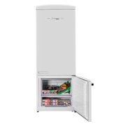 Unique Appliances Classic Retro 17 cu ft Bottom Freezer Refrigerator, Marshmallow White