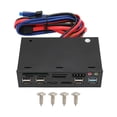 thumbnail image 2 of Media Dashboard 5.25, Gran Compatibilidad USB3.0 Indicador LED PC Soporte De Panel Multifuncional M2 TF MMC MS CF Para Computadora Para PC De Escritorio, 2 of 7