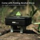thumbnail image 2 of Camping Cookware Mess Kit Aluminum Alloy Lunch Box with Foldable Alcohol Stove Spoon Fork, 2 of 5
