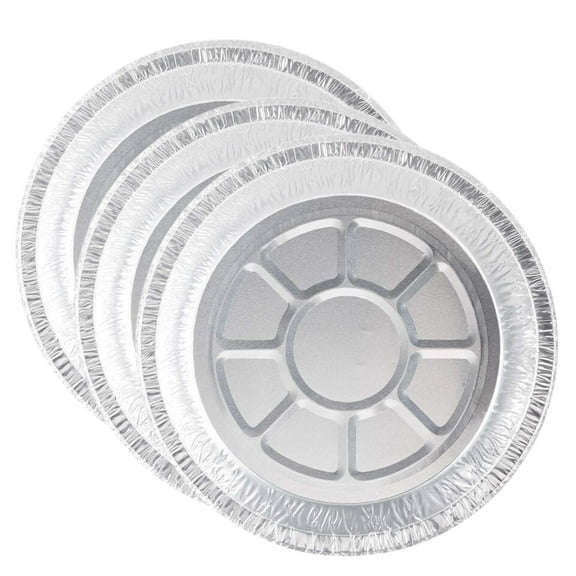 Disposable 9" Shallow Aluminum Foil Pie Pans – Non-Stick  Oven Safe: 3CT