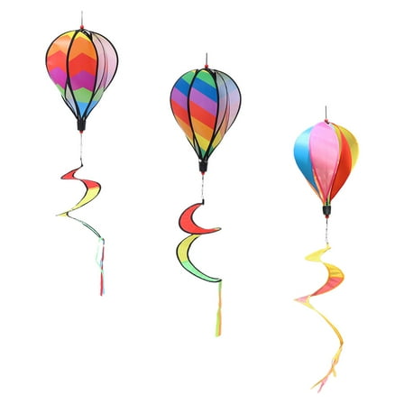 SEWCHICS Yard Wind Spinner Outdoor Plastic 3Pcs 13.0*5.4*3.5in