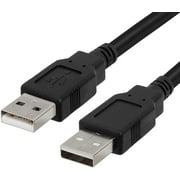 USB 2.0 A to USB A Male High-Speed 480 Mbps Cable Data Transfer Hard Drive Enclosures Modems Printers Cameras - 3 Feet
