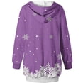 thumbnail image 5 of WILLBEST Sudadera Deportiva para Mujer Sudadera Larga con Capucha, Estilo Casual, con Estampado de Ciervos Navideños, Ideal para Otoño E Invierno Grande, 5 of 5