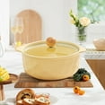 thumbnail image 4 of Ceramic Double-Handle Soup Bowl with Lid, Microwave/Dishwasher-Safe Tableware for Office Lunches/Quick Meals - Heat-Resistant Serving Dish, 4 of 7