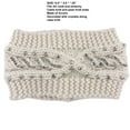 thumbnail image 5 of Women's Headband Hand Knitted Hair Band Head Wrap Earmuff w Flowers, Crystals & Lace, 5 of 13