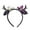 K, variant on yunLXY Funny Halloween Headband Under $5 Beaupretty Halloween Headbands Hair Hoop Bowknot Mesh Headpiece Costumes for Women Headpiece for Women One Size