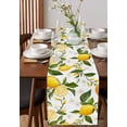 thumbnail image 3 of Table Runner Dresser Scarf 13 x 36 Inch Lemon Summer Floral Lemon Yellow Green Table Runners Non-Slip Heat Kitchen Dining Table Decor for Indoor Outdoor Home Party Decoration, 3 of 7