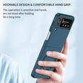 thumbnail image 6 of Magnetic Phone Case for Samsung Galaxy Z Flip4 Compatible for Magsafe, Military-Grade Shockproof Protective Case with Built-in Magnet Circle for Samsung Galaxy Z Flip 4, MS Navy Blue, 6 of 14
