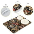 thumbnail image 4 of Ethnic Bohemian Mandala Paisley Flower Dish Drying Mats Kitchen Mat Microfiber Counter Absorbent Dish Pad Drainer Rack 18"x24", 4 of 7