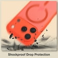 thumbnail image 5 of Vena For Apple iPhone 17 Pro Case Magsafe, Magnetic Ring Shockproof Translucent Back Slim Protective Phone Case, Orange, 5 of 7