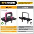thumbnail image 5 of Trailer Hitch Tightener for 2 Inch Trailers Hitches Mount Anti Rattle Heavy Duty Steel with Rubber Cover Gray U Bolt Matte Black Plate Electrophoresis Anti-Rust Triple Protective, 5 of 7