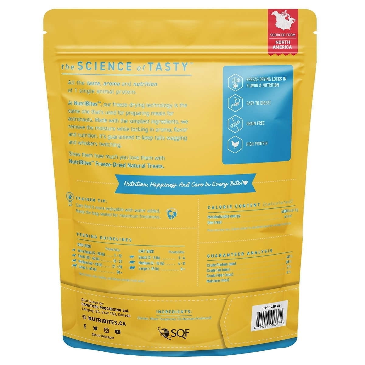 Canature NutriBites Freeze Dried Chicken Dog and Cat Treat 22 Ounce